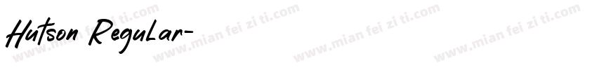 Hutson Regular字体转换